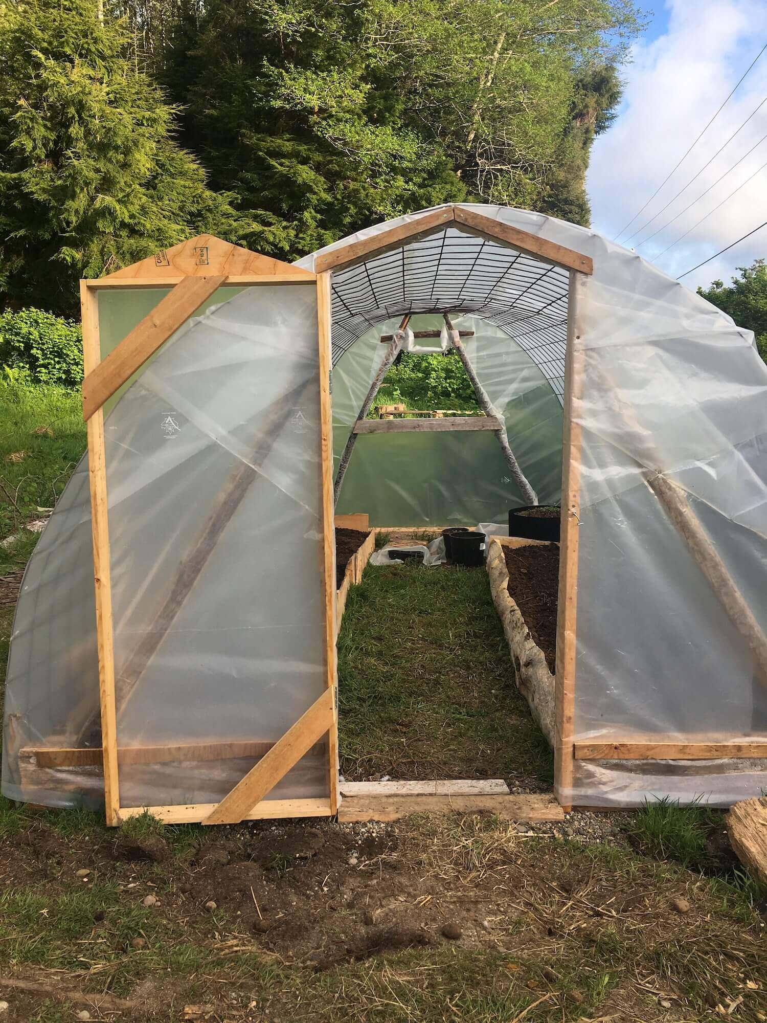 The finished greenhouse